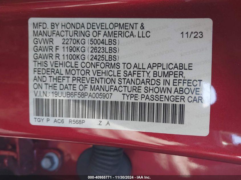 ACURA TLX A-SPEC PACKAGE 2023