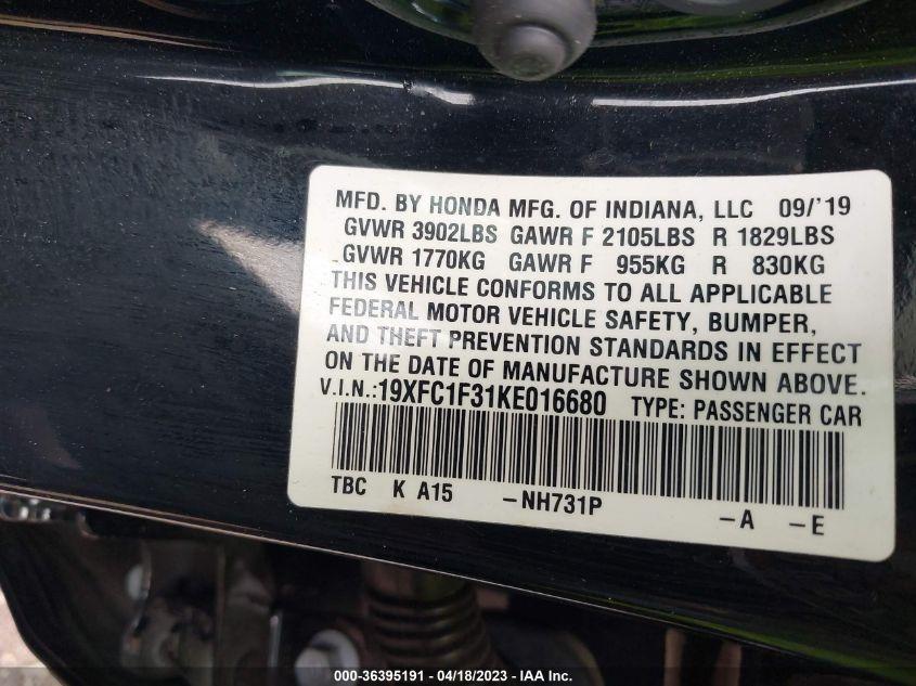 HONDA CIVIC SEDAN EX 2019