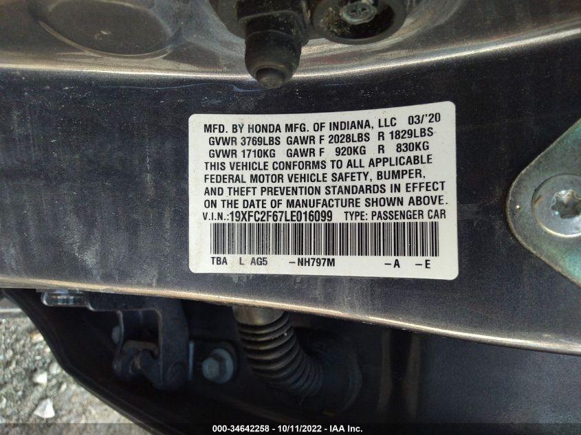 HONDA CIVIC SEDAN LX 2020