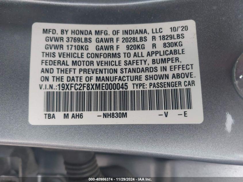 HONDA CIVIC SPORT 2021