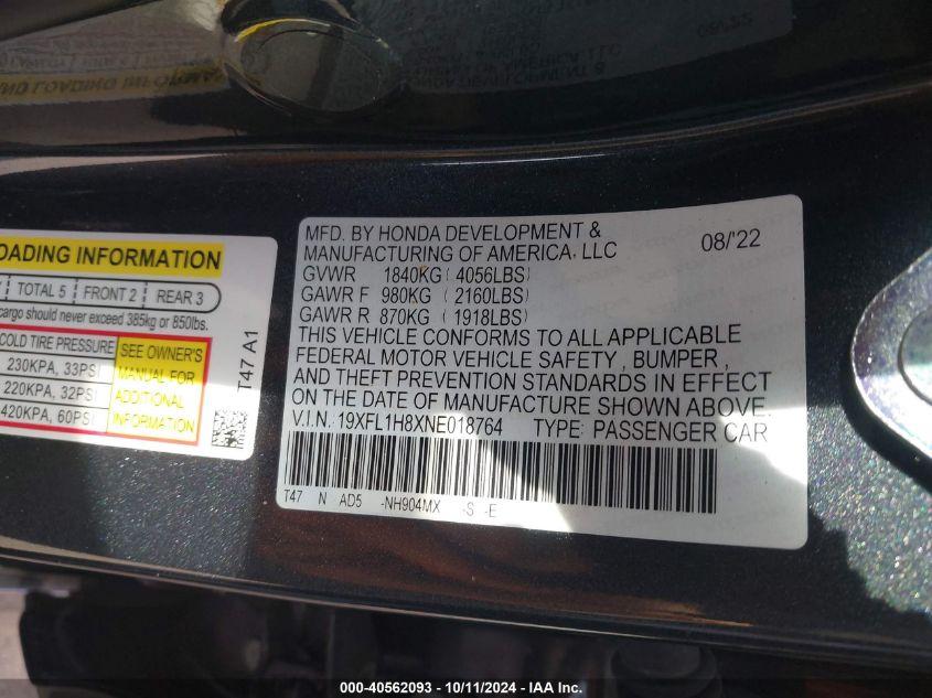 HONDA CIVIC SPORT TOURING 2022