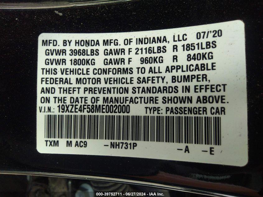 HONDA INSIGHT EX 2021