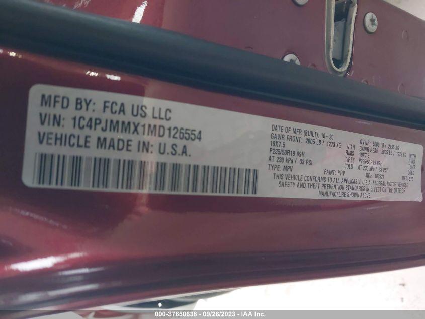 JEEP CHEROKEE LATITUDE LUX 2021