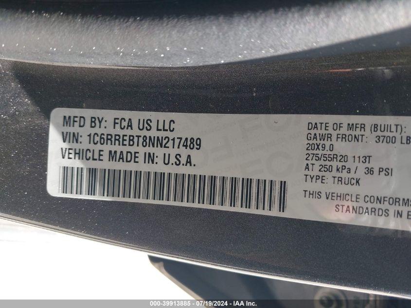 RAM 1500 BIG HORN/LONE STAR 2022