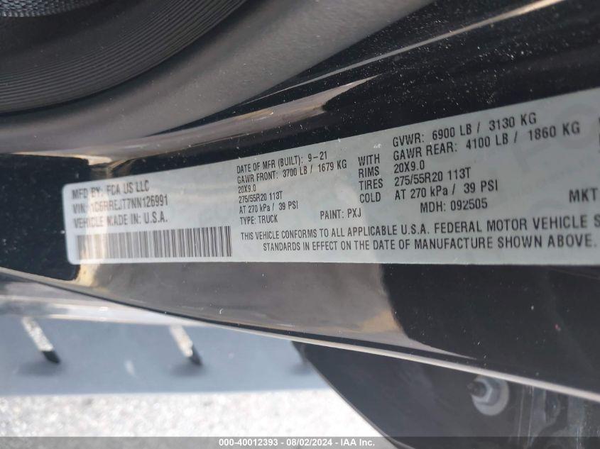 RAM 1500 LARAMIE 2022