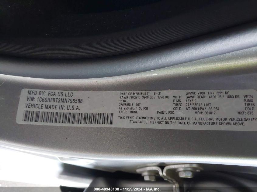 RAM 1500 BIG HORN  4X4 6'4 BOX 2021