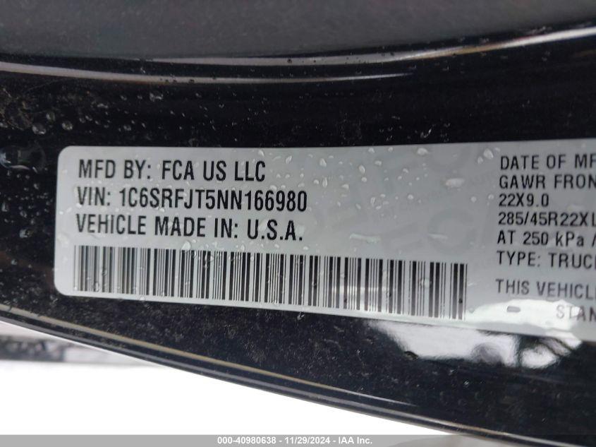 RAM 1500 LARAMIE  4X4 5'7 BOX 2022