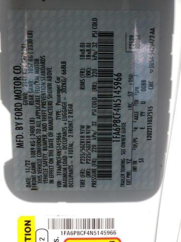 FORD MUSTANG GT 2022