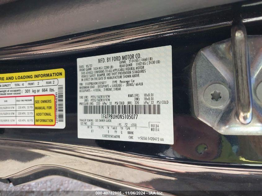 FORD MUSTANG ECOBOOST PREMIUM 2022