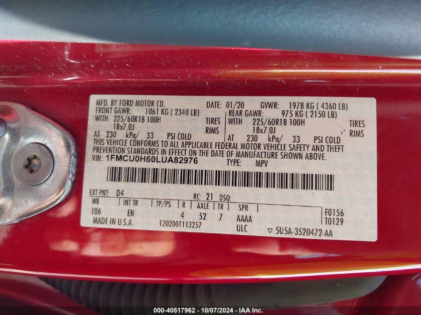 FORD ESCAPE SEL 2020