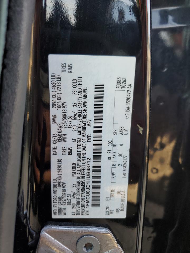 FORD ESCAPE TIT 2017