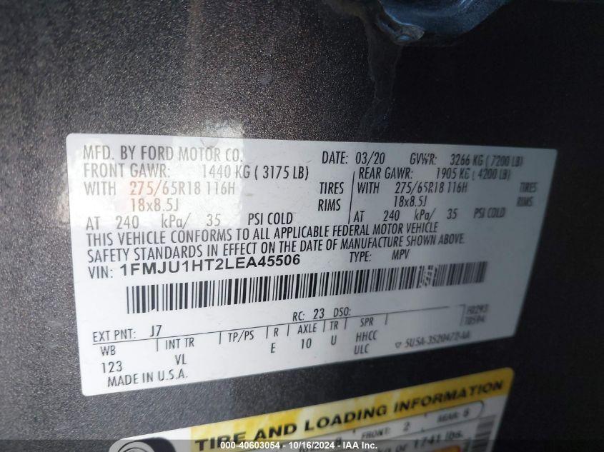 FORD EXPEDITION XLT 2020