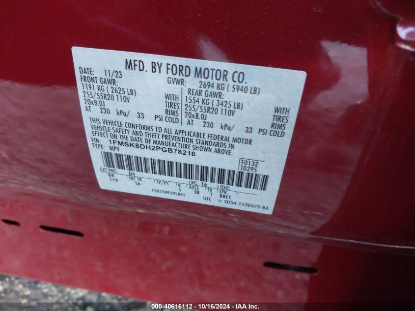 FORD EXPLORER XLT 2023