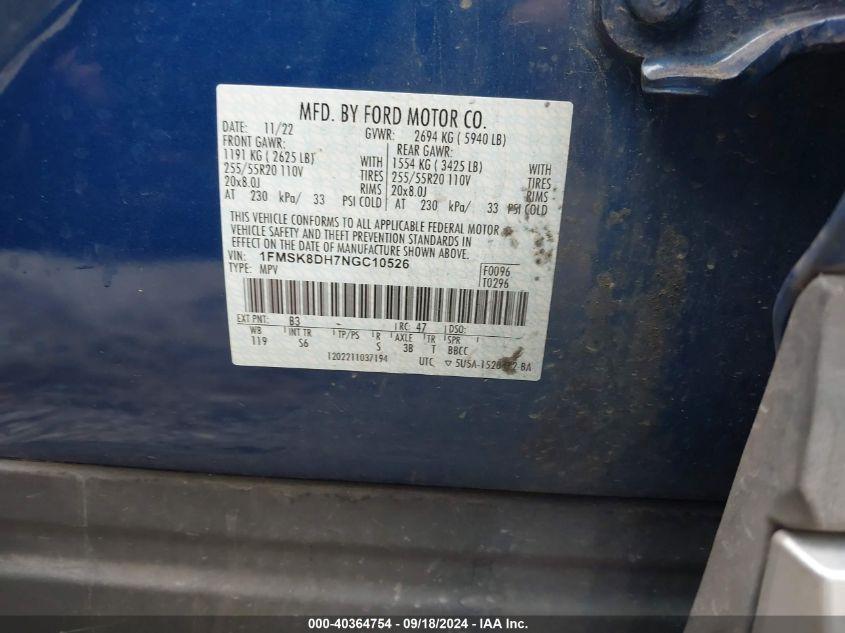 FORD EXPLORER XLT 2022