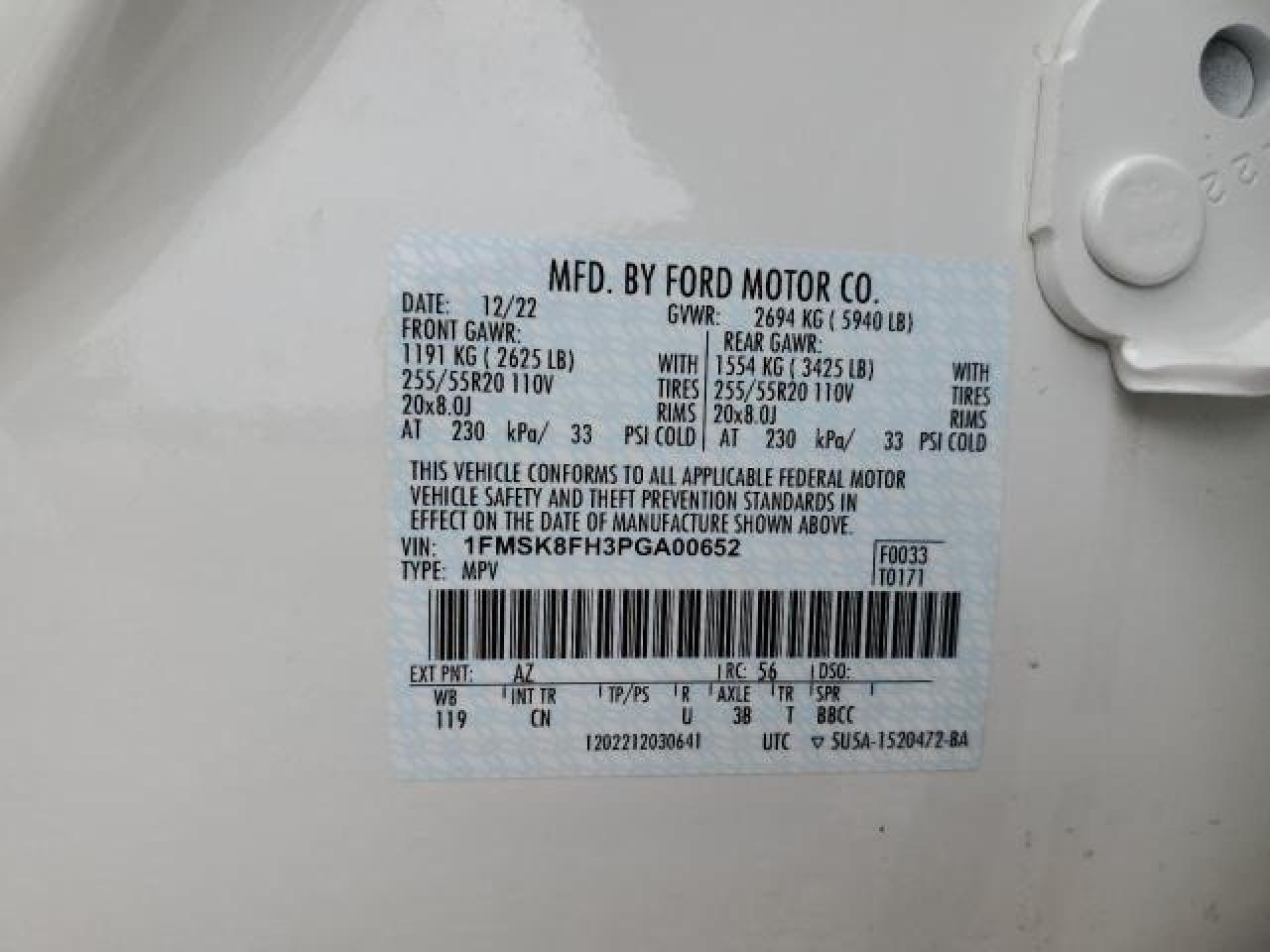 FORD EXPLORER L L 2023