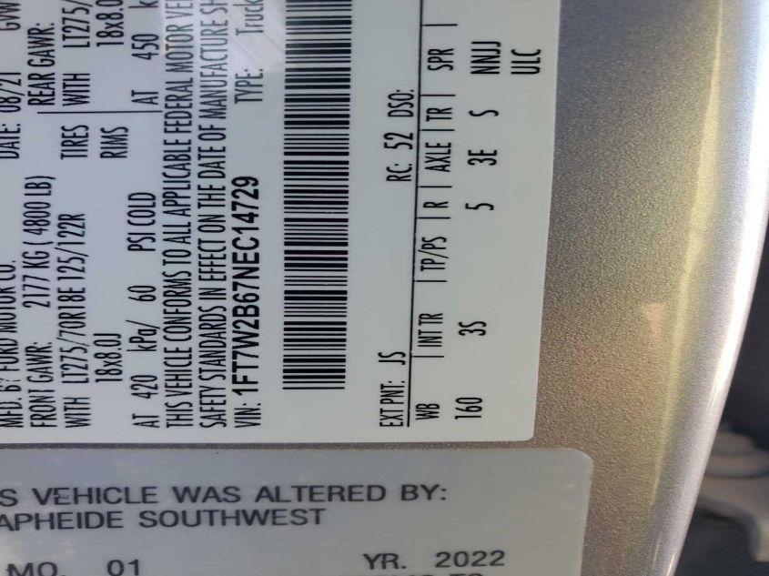 FORD F250 SUPER DUTY 2022