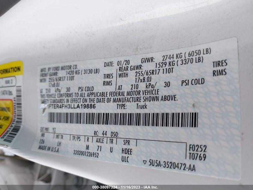 FORD RANGER XL/XLT/LARIAT 2020