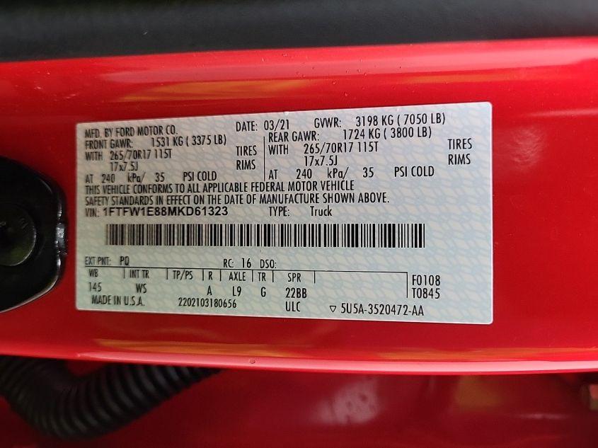 FORD F150 SUPERCREW 2021