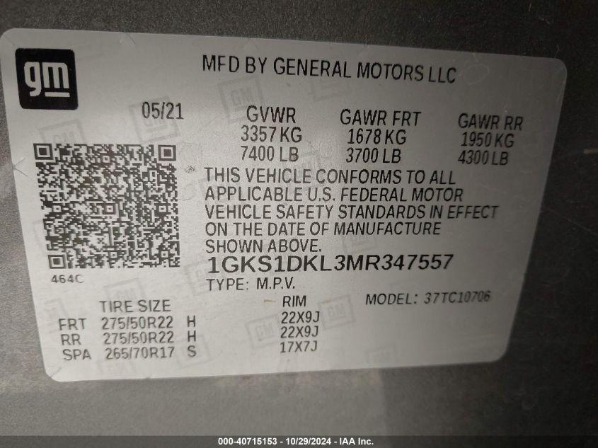 GMC YUKON 2WD DENALI 2021