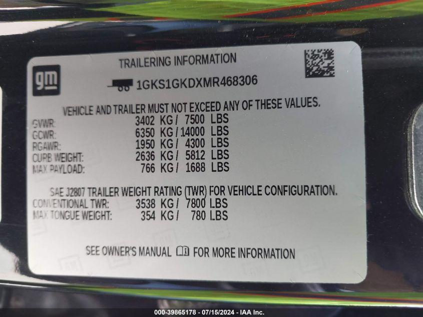 GMC YUKON XL 2WD SLT 2021