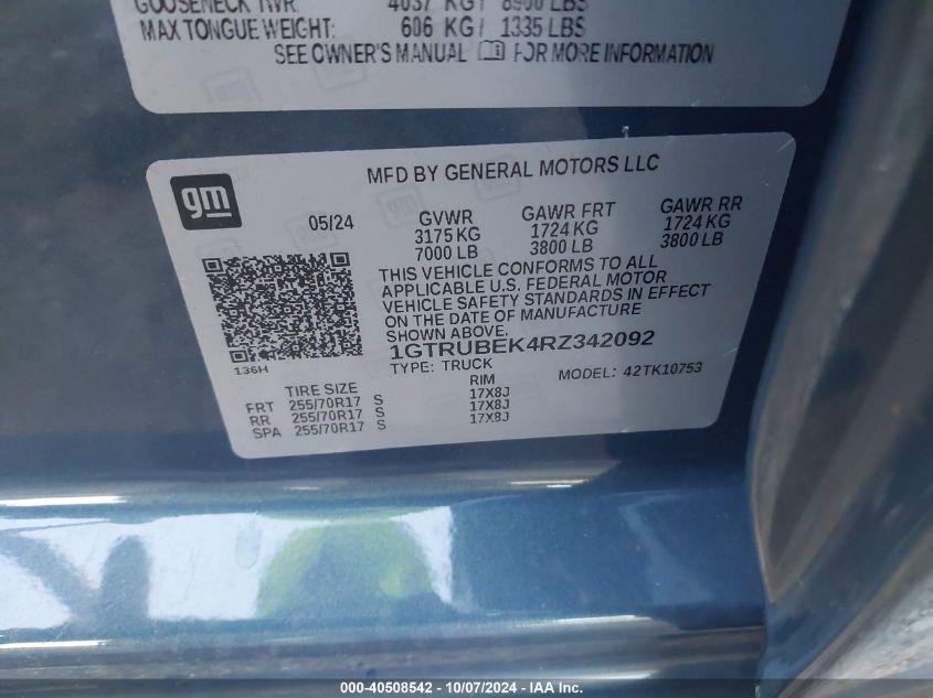 GMC SIERRA 1500 4WD  STANDARD BOX SLE 2024