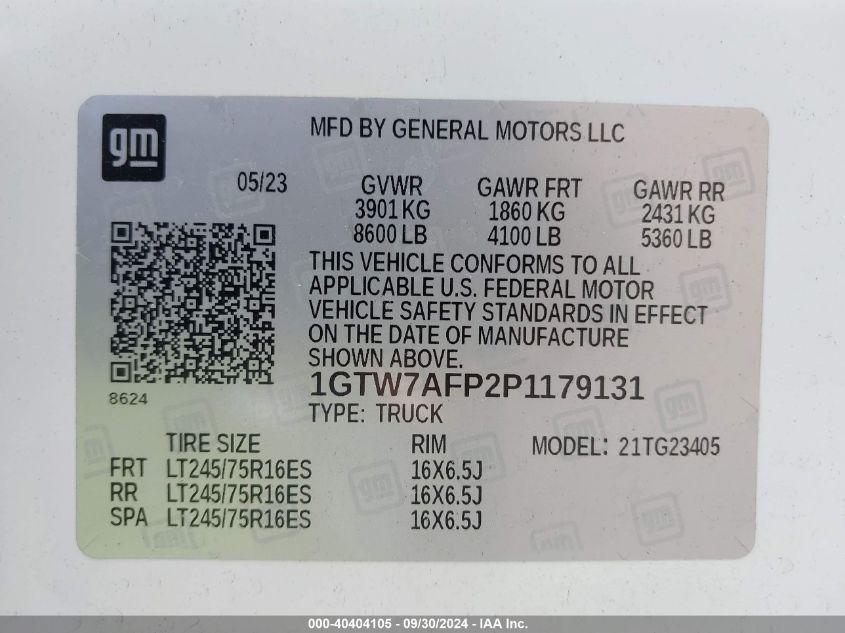 GMC SAVANA CARGO RWD 2500 REGULAR WHEELBASE WORK VAN 2023