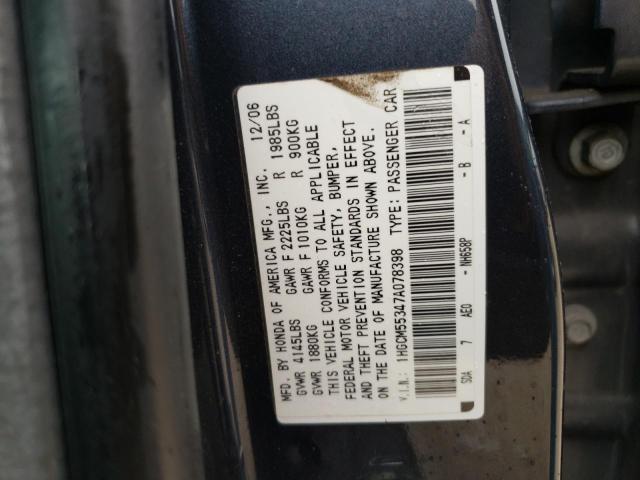 HONDA ACCORD SE 2007