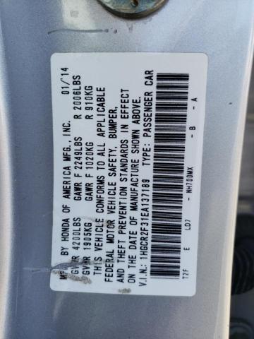 HONDA ACCORD LX 2014