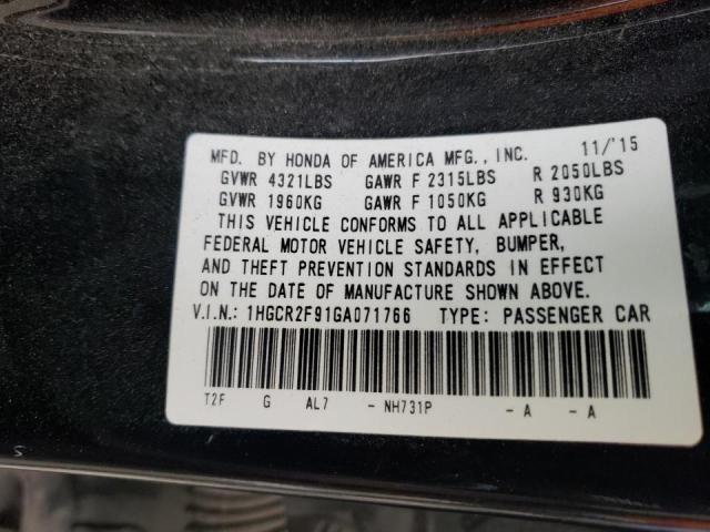 HONDA ACCORD EXL 2016