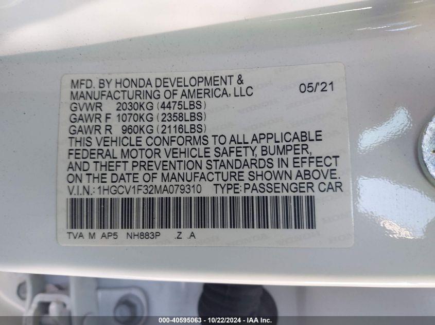 HONDA ACCORD SPORT 2021