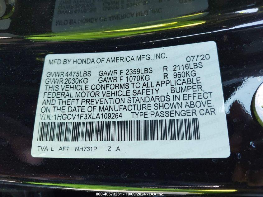 HONDA ACCORD SPORT 2020