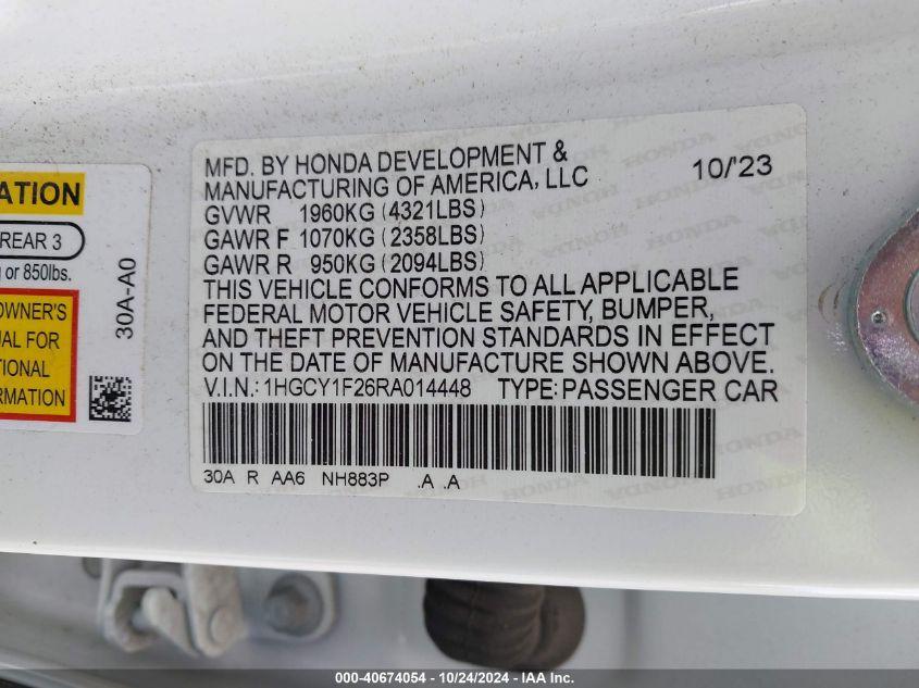 HONDA ACCORD LX 2024