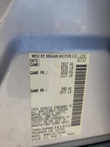 NISSAN ALTIMA 2.5 2017