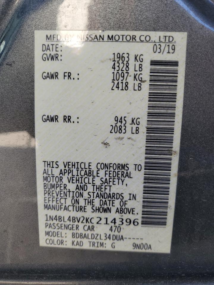 NISSAN ALTIMA S 2019