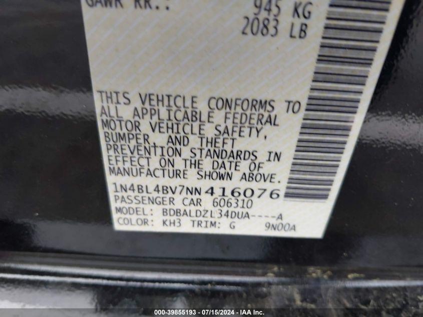 NISSAN ALTIMA S 2022