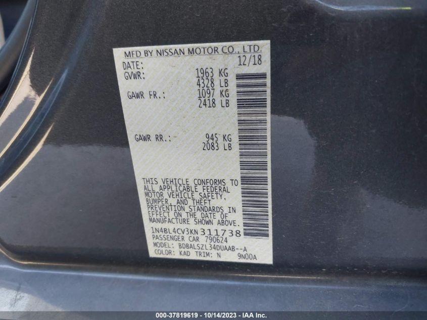 NISSAN ALTIMA SR 2019