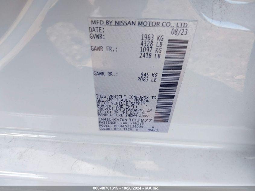 NISSAN ALTIMA SR FWD 2024