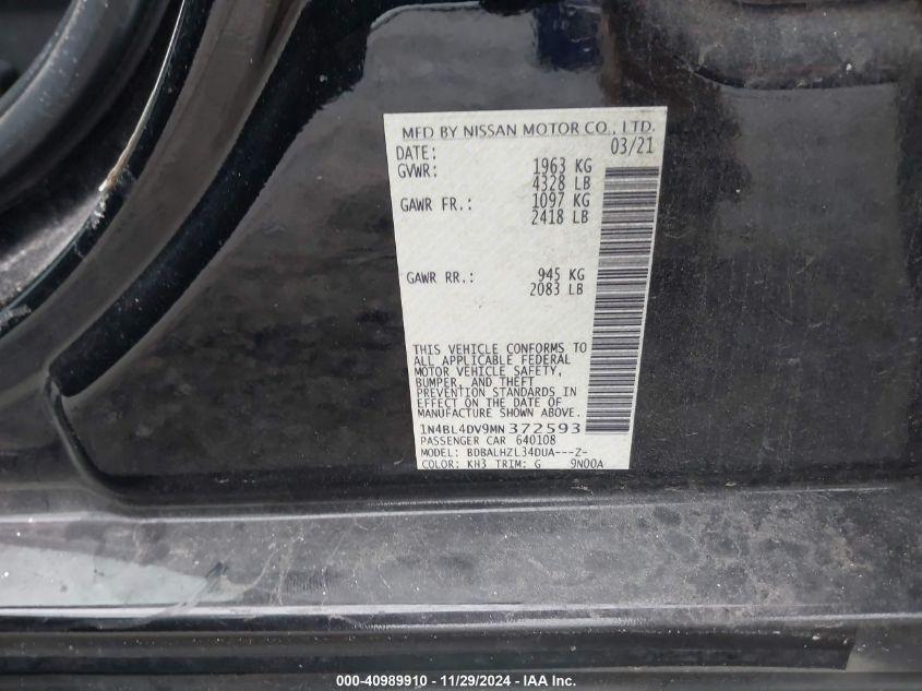 NISSAN ALTIMA SV FWD 2021