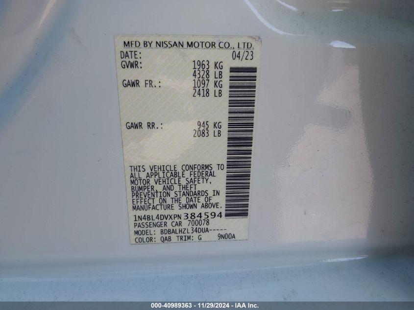 NISSAN ALTIMA SV FWD 2023