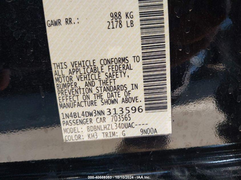 NISSAN ALTIMA SV INTELLIGENT AWD 2022