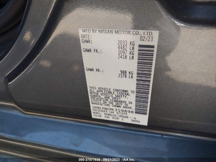 NISSAN ALTIMA 2.5 SV 2023