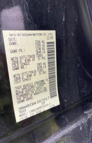 NISSAN TITAN XE 2010