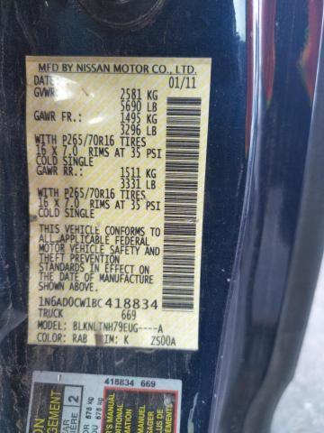 NISSAN FRONTIER S 2011