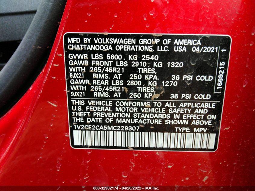 VOLKSWAGEN ATLAS CROSS SPORT SEL R-LINE 2021