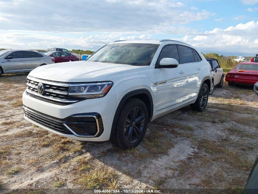 VOLKSWAGEN ATLAS CROSS SPORT 3.6L V6 SE W/TECHNOLOGY R-LINE 2021