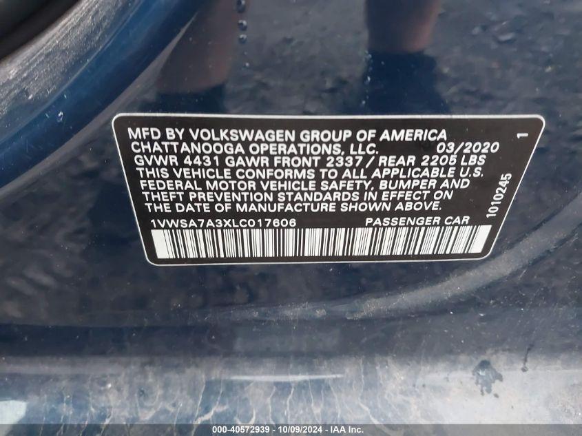 VOLKSWAGEN PASSAT 2.0T SE 2020