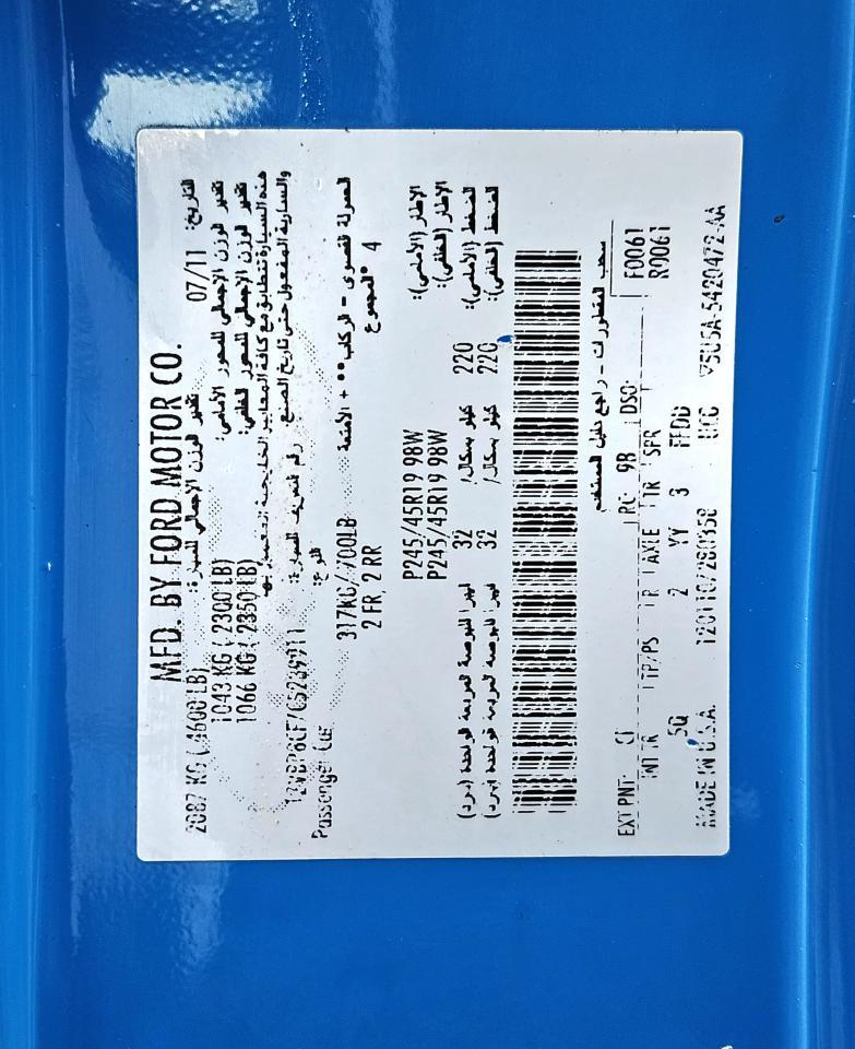 FORD MUSTANG GT  2012