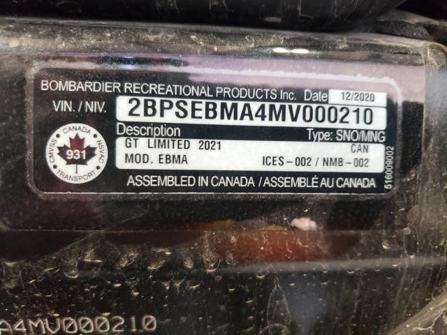 SKI DOO SNOWMOBILE GRAND TOUR 2021