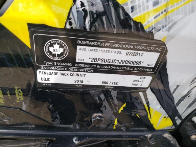 SKI DOO SNOWMOBILE  2018