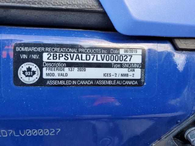 SKI DOO SNOWMOBILE FREERIDE 2020
